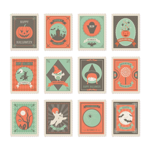ハロウィーンの切手